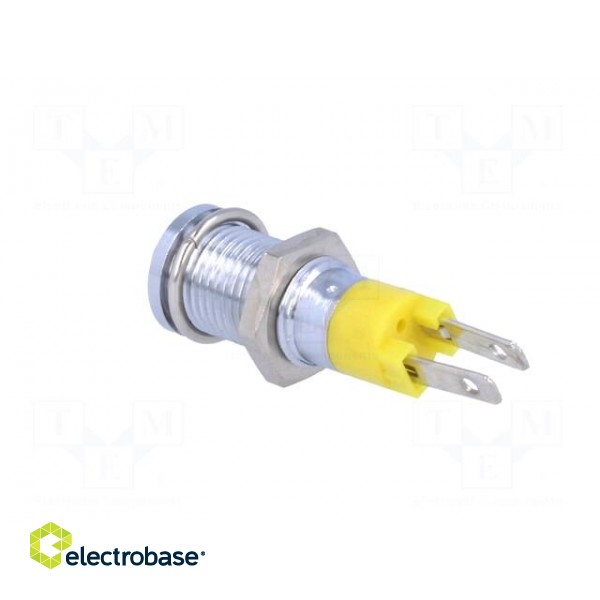 Indicator: LED | prominent | 12÷14VDC | Cutout: Ø8.2mm | IP40 | metal image 4