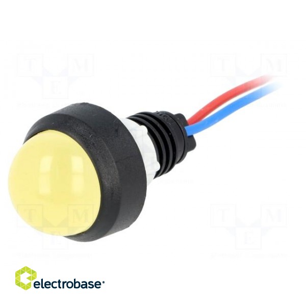 Indicator: LED | prominent | 12VDC | 12VAC | Cutout: Ø13mm | IP40