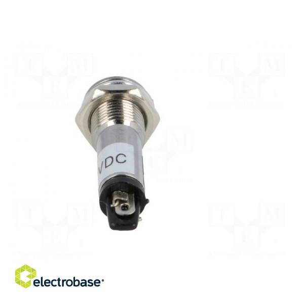 Indicator: LED | prominent | 12VDC | Cutout: Ø8.2mm | IP40 | metal image 5