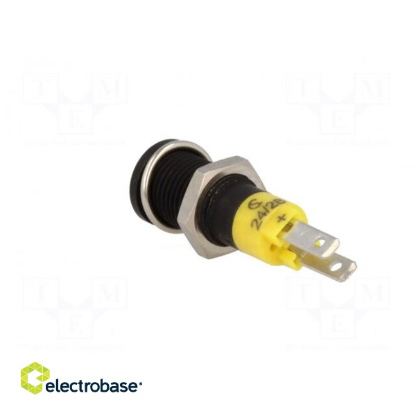 Indicator: LED | prominent | 24÷28VDC | Cutout: Ø8.2mm | IP40 | metal image 4