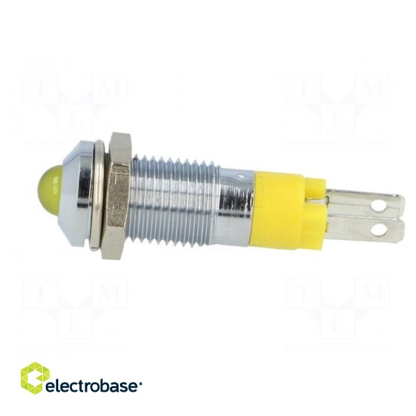 Indicator: LED | prominent | 24÷28VDC | Cutout: Ø8.2mm | IP40 | metal image 3