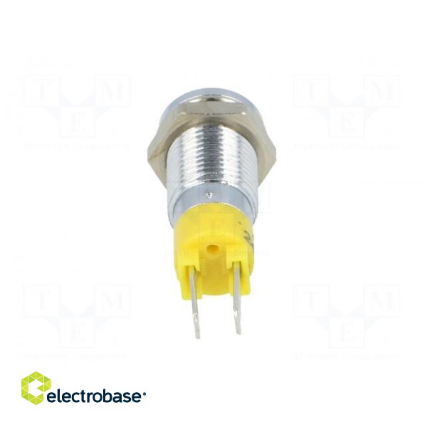 Indicator: LED | prominent | 24÷28VDC | Cutout: Ø8.2mm | IP40 | metal image 5