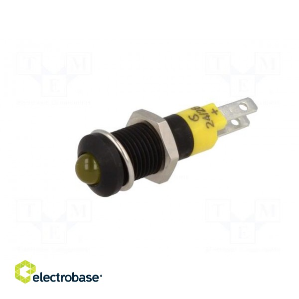 Indicator: LED | prominent | 24÷28VDC | Cutout: Ø8.2mm | IP40 | metal image 2
