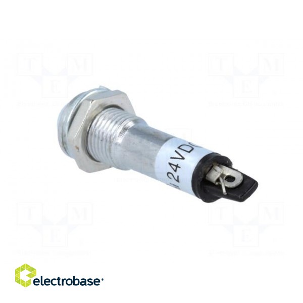 Indicator: LED | prominent | 24VDC | Cutout: Ø8.2mm | IP40 | metal image 4