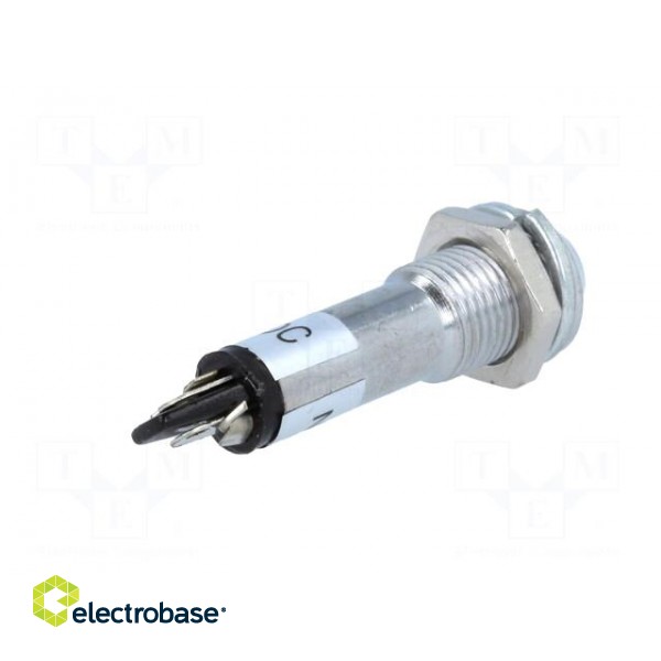 Indicator: LED | prominent | 24VDC | Cutout: Ø8.2mm | IP40 | metal image 6