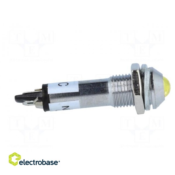 Indicator: LED | prominent | 24VDC | Cutout: Ø8.2mm | IP40 | metal image 7