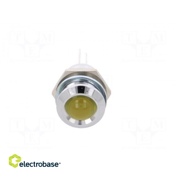 Indicator: LED | prominent | Cutout: Ø12mm | for PCB | brass | ØLED: 8mm paveikslėlis 9