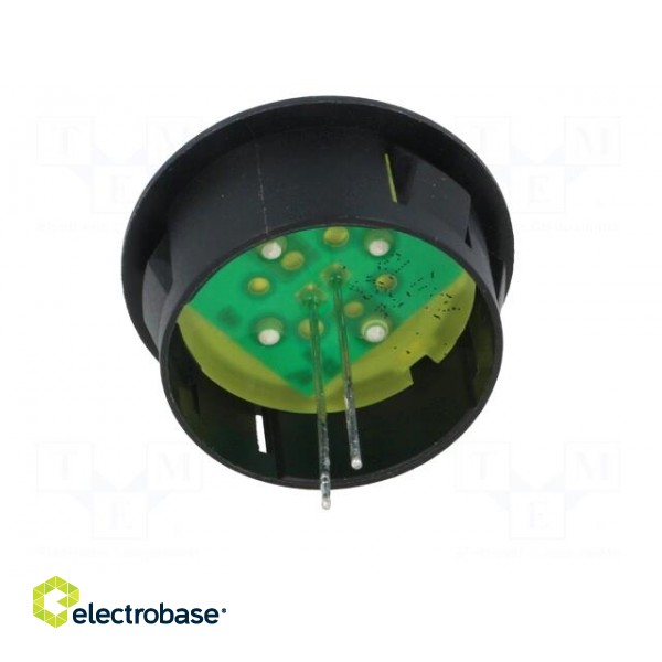 Indicator: LED | prominent | Cutout: Ø25.65mm | for PCB | plastic фото 5