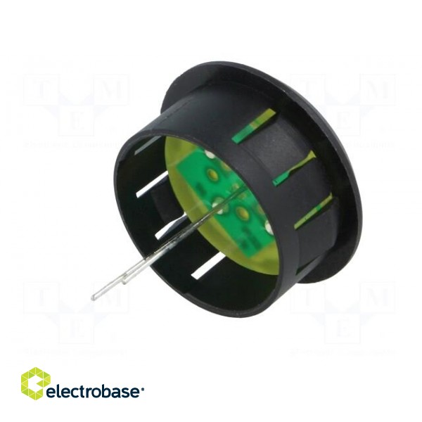 Indicator: LED | prominent | Cutout: Ø25.65mm | for PCB | plastic image 6