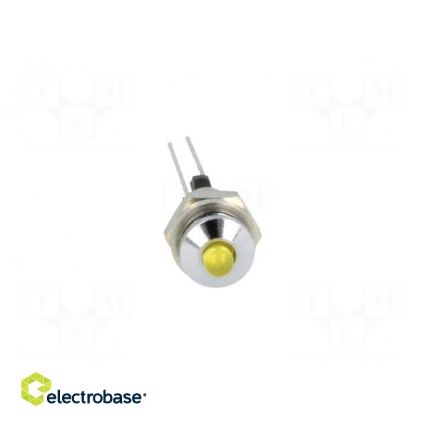 Indicator: LED | prominent | Cutout: Ø6mm | for PCB | brass | ØLED: 3mm paveikslėlis 9