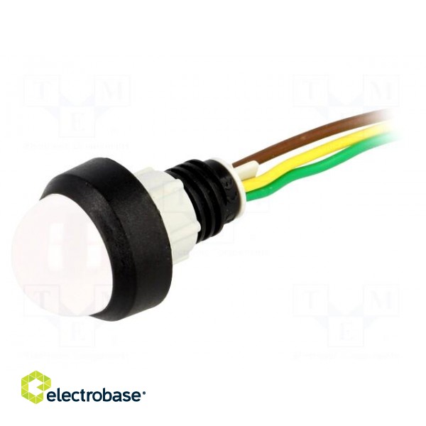 Indicator: LED | prominent | yellow/green | 24VDC | 24VAC | Ø13mm | IP40