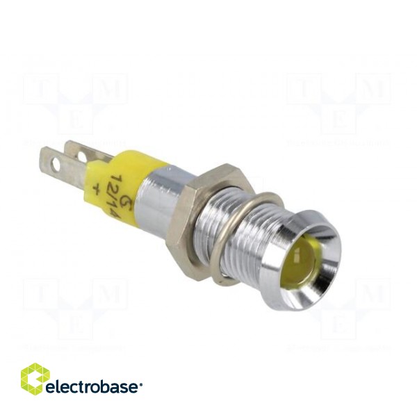 Indicator: LED | recessed | 12÷14VDC | Cutout: Ø8.2mm | IP67 | metal фото 8
