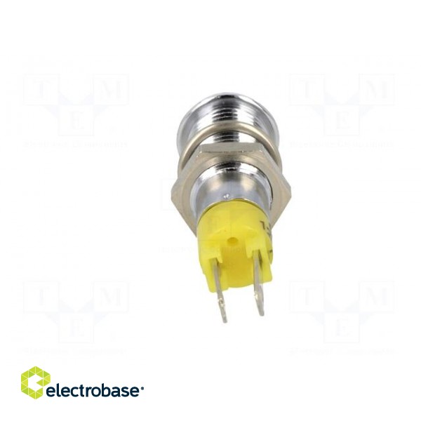 Indicator: LED | recessed | 12÷14VDC | Cutout: Ø8.2mm | IP67 | metal image 5