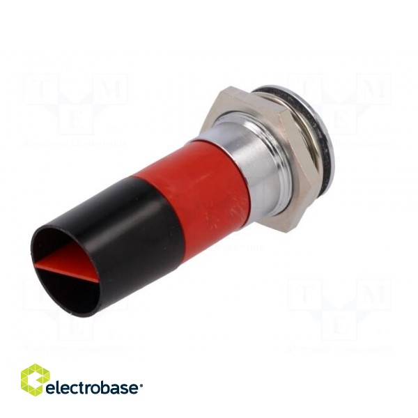 Indicator: LED | recessed | red | 230VDC | 230VAC | Ø22.2mm | IP67 | metal image 6