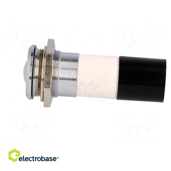 Indicator: LED | recessed | white | 230VDC | 230VAC | Ø22.2mm | IP67 image 3