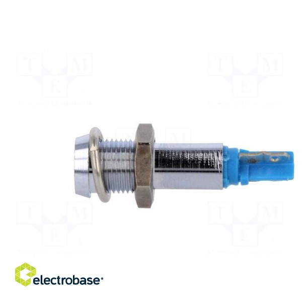 Indicator: LED | recessed | blue | 24÷28VAC | Ø6.2mm | for soldering фото 3