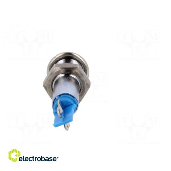 Indicator: LED | recessed | blue | 24÷28VAC | Ø6.2mm | for soldering paveikslėlis 5