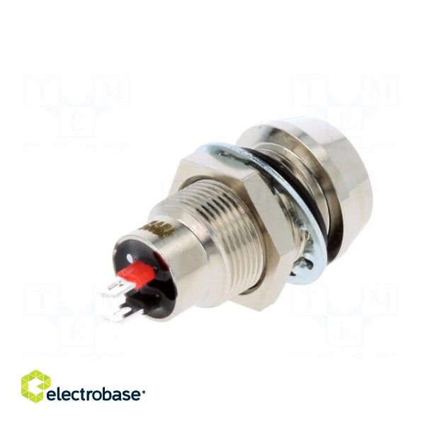Indicator: LED | recessed | 28VDC | Cutout: Ø12.7mm | IP67 | brass image 6