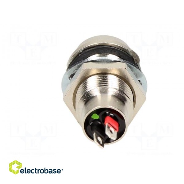 Indicator: LED | recessed | 28VDC | Cutout: Ø12.7mm | IP67 | brass фото 5