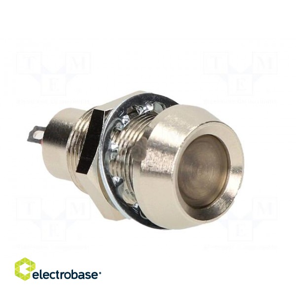 Indicator: LED | recessed | green | 24÷28VDC | Ø12.7mm | IP67 | brass image 8