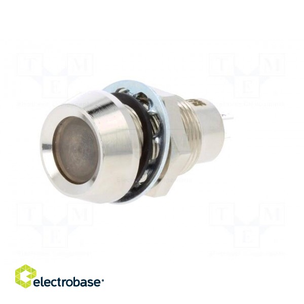 Indicator: LED | recessed | white cold | 24÷28VDC | Ø12.7mm | IP67 image 2