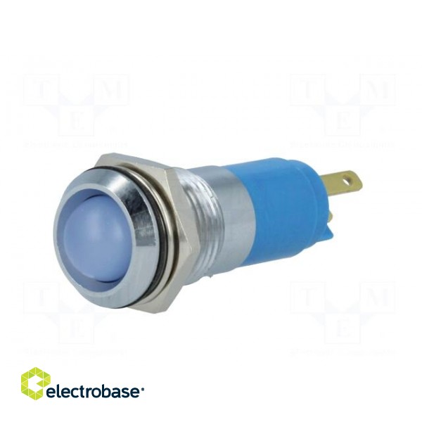 Indicator: LED | recessed | blue | 24÷28VDC | 24÷28VAC | Ø14.2mm | IP67 image 2