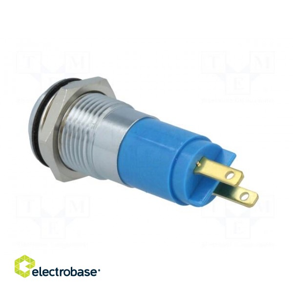 Indicator: LED | recessed | blue | 24÷28VDC | 24÷28VAC | Ø14.2mm | IP67 image 4