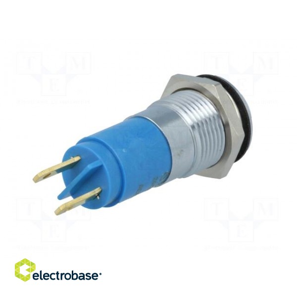 Indicator: LED | recessed | blue | 24÷28VDC | 24÷28VAC | Ø14.2mm | IP67 image 6