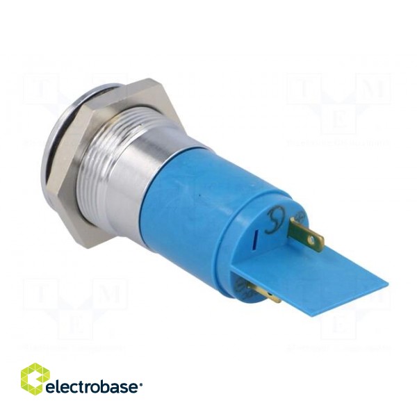 Indicator: LED | recessed | 24÷28VDC | 24÷28VAC | Cutout: Ø22.2mm | IP67 image 4
