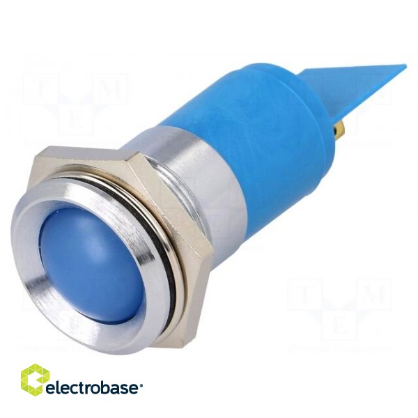 Indicator: LED | recessed | 24÷28VDC | 24÷28VAC | Cutout: Ø22.2mm | IP67 image 1