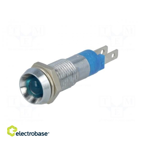 Indicator: LED | recessed | 24÷28VDC | Cutout: Ø8.2mm | IP67 | metal paveikslėlis 2