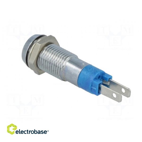 Indicator: LED | recessed | 24÷28VDC | Cutout: Ø8.2mm | IP67 | metal paveikslėlis 4