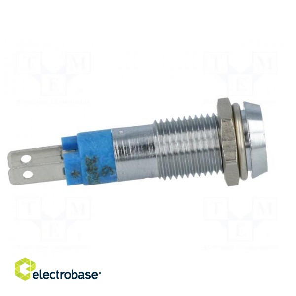 Indicator: LED | recessed | 24÷28VDC | Cutout: Ø8.2mm | IP67 | metal paveikslėlis 7