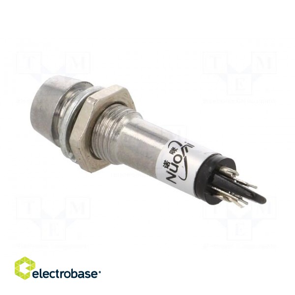 Indicator: LED | recessed | 24VDC | Cutout: Ø8.2mm | IP40 | metal paveikslėlis 4