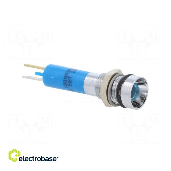 Indicator: LED | recessed | blue | 24VDC | Ø8mm | IP67 | metal,plastic image 8