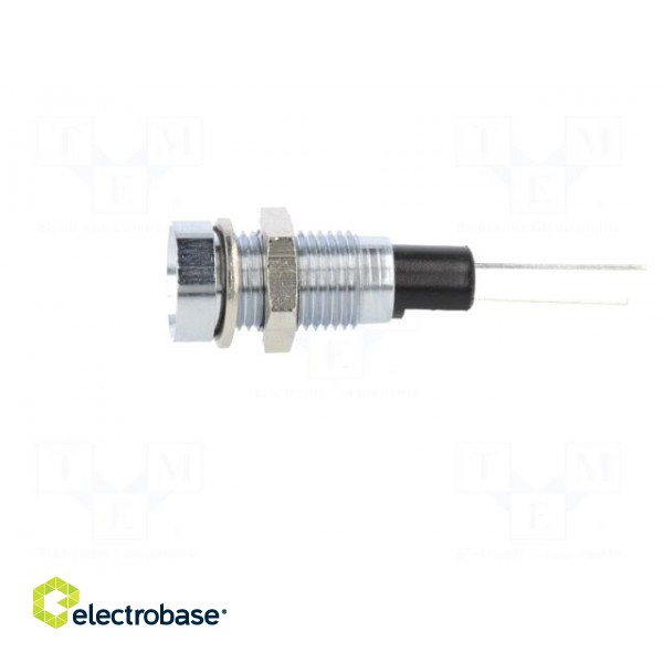 Indicator: LED | recessed | red | Ø8mm | for PCB | brass | ØLED: 5mm image 3