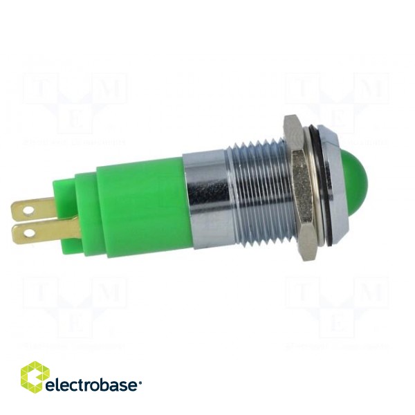 Indicator: LED | recessed | green | 12÷14VDC | 12÷14VAC | Ø14.2mm | IP67 image 7
