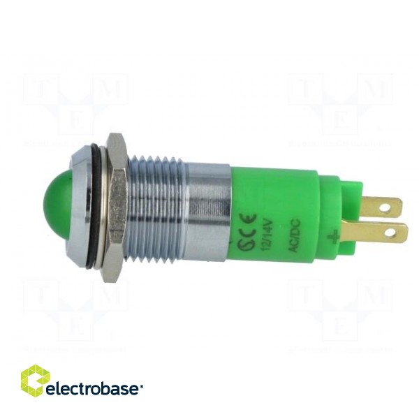 Indicator: LED | recessed | 12÷14VDC | 12÷14VAC | Cutout: Ø14.2mm | IP67 image 3