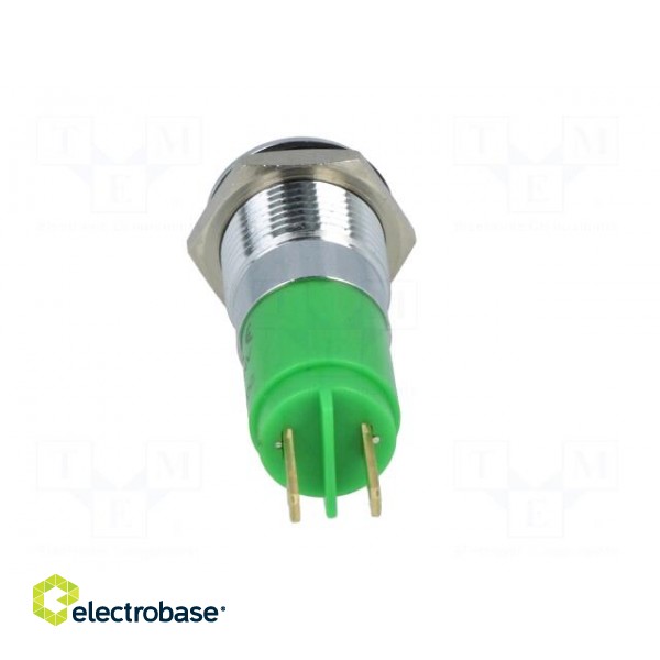 Indicator: LED | recessed | green | 12÷14VDC | 12÷14VAC | Ø14.2mm | IP67 image 5