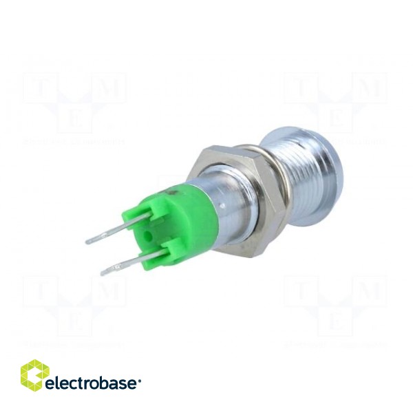 Indicator: LED | recessed | 12÷14VDC | Cutout: Ø8.2mm | IP67 | metal фото 6