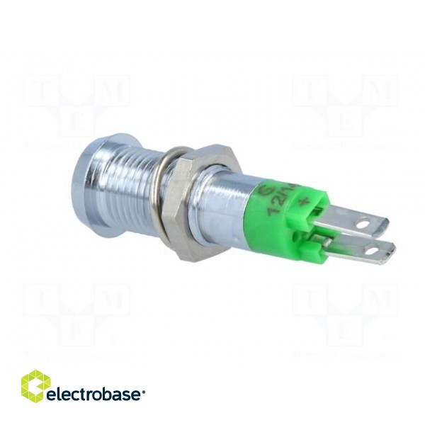 Indicator: LED | recessed | 12÷14VDC | Cutout: Ø8.2mm | IP67 | metal фото 4