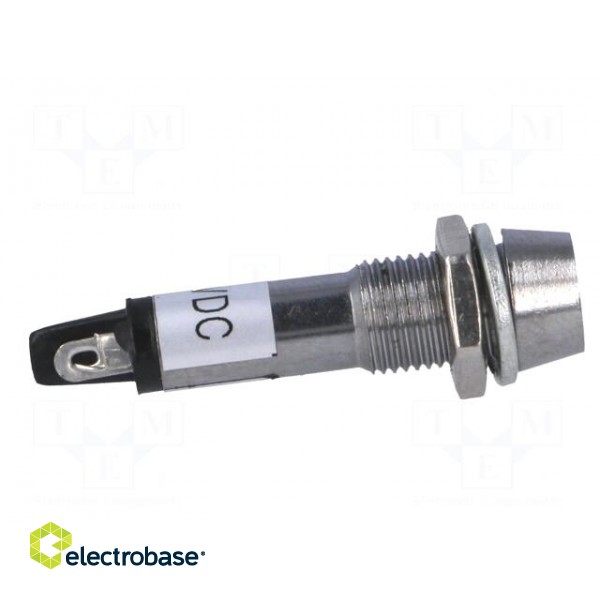 Indicator: LED | recessed | green | 12VDC | Ø8.2mm | IP40 | for soldering image 7