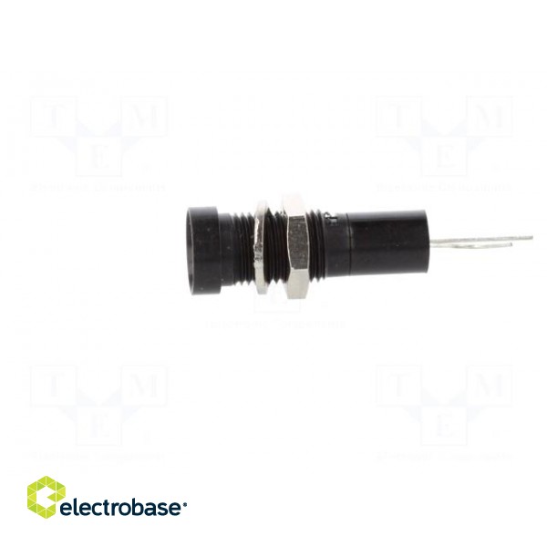 Indicator: LED | recessed | 12VDC | Cutout: Ø8mm | for PCB | brass фото 3