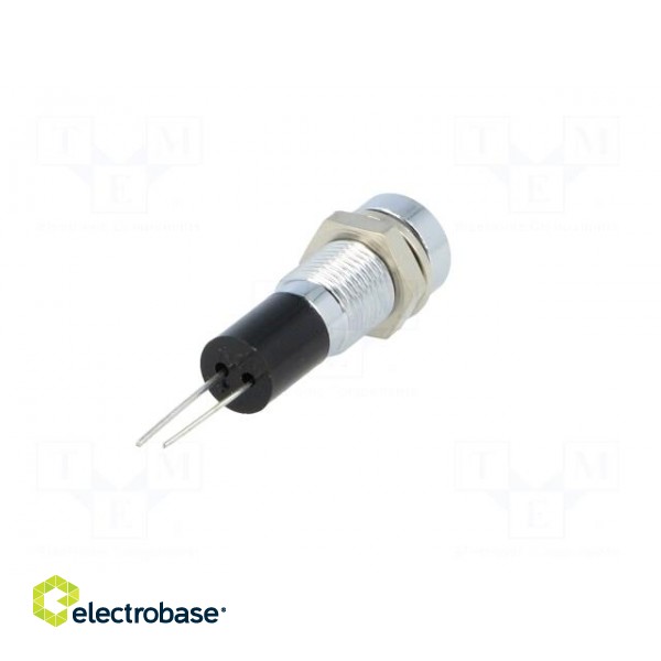 Indicator: LED | recessed | 12VDC | Cutout: Ø8mm | for PCB | brass paveikslėlis 6