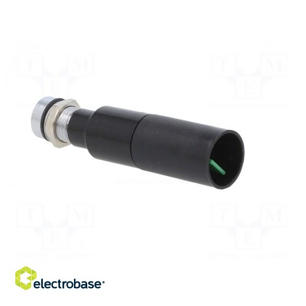 Indicator: LED | recessed | green | 230VAC | Ø8mm | IP67 | metal,plastic image 4