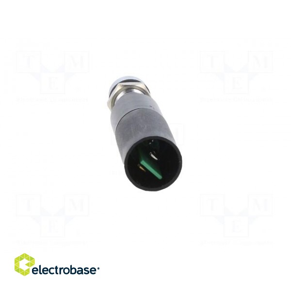 Indicator: LED | recessed | green | 230VAC | Ø8mm | IP67 | metal,plastic image 5