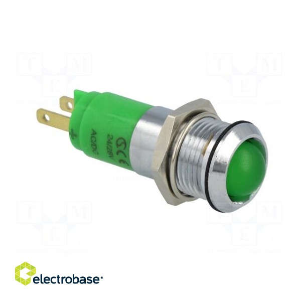 Indicator: LED | recessed | 24÷28VDC | 24÷28VAC | Cutout: Ø14.2mm | IP67 фото 8