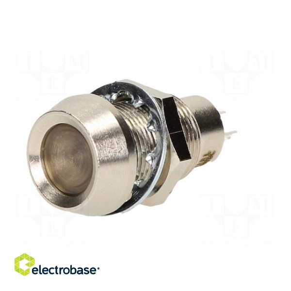 Indicator: LED | recessed | 28VDC | Cutout: Ø12.7mm | IP67 | brass image 2