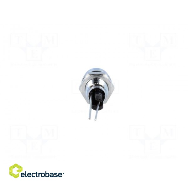 Indicator: LED | recessed | green | Ø6mm | for PCB | brass | ØLED: 3mm image 5
