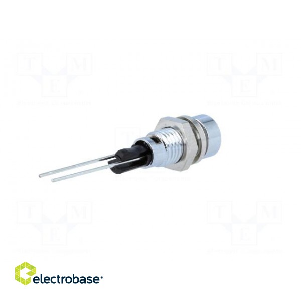 Indicator: LED | recessed | green | Ø6mm | for PCB | brass | ØLED: 3mm image 6